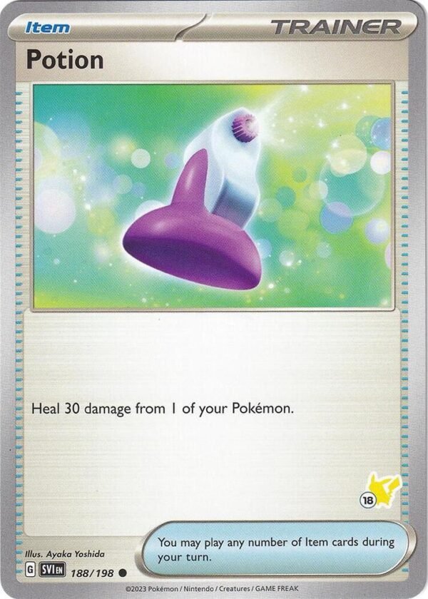 Potion Pikachu 18 188/192 Normal Battle Academy 2024