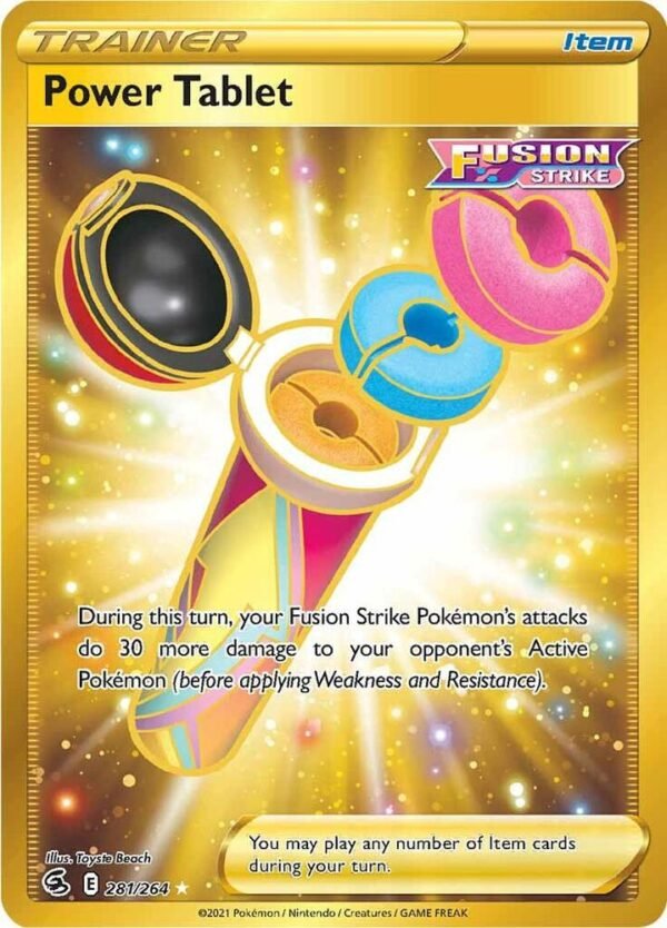 Power Tablet (Secret) 281/264 Holofoil SWSH08: Fusion Strike Power Tablet (Secret) 281/264 Holofoil SWSH08: Fusion Strike