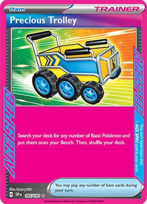 Precious Trolley 185/191 Holofoil SV08: Surging Sparks Precious Trolley 185/191 Holofoil SV08: Surging Sparks