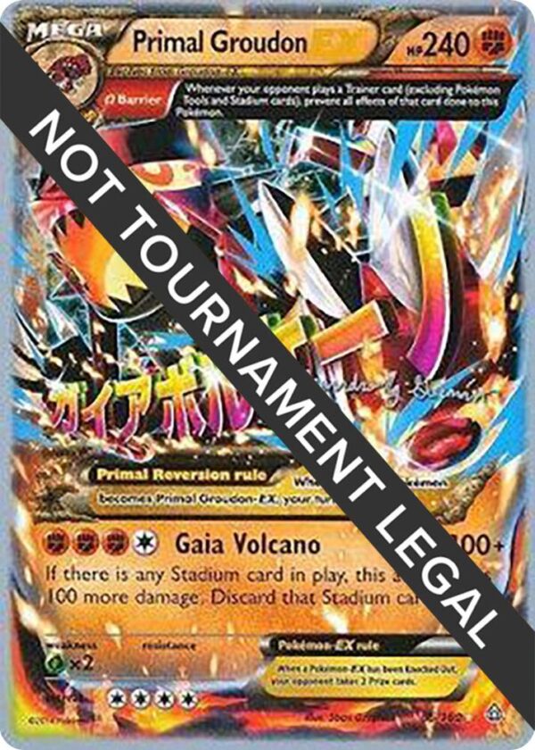 Primal Groudon EX 2015 (Alejandro Ng-Guzman) 86/160 Normal World Championship Decks Primal Groudon EX 2015 (Alejandro Ng-Guzman) 86/160 Normal World Championship Decks