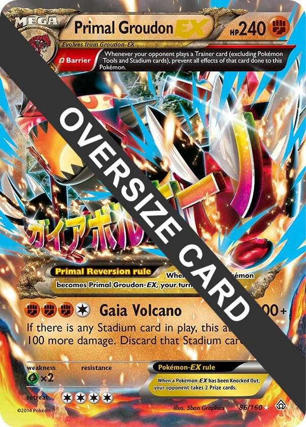 Primal Groudon EX 86/160 086/160 Holofoil Jumbo Cards