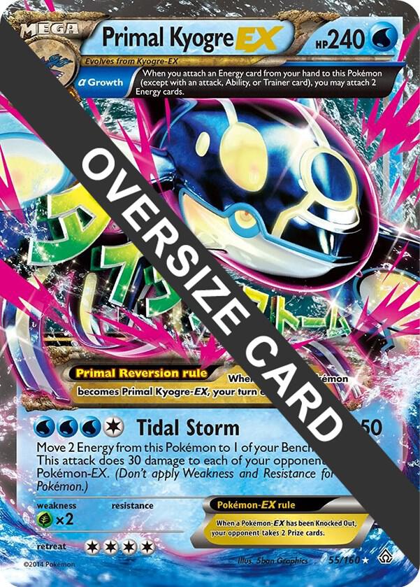 Primal Kyogre EX 55/160 055/160 Holofoil Jumbo Cards Primal Kyogre EX 55/160 055/160 Holofoil Jumbo Cards