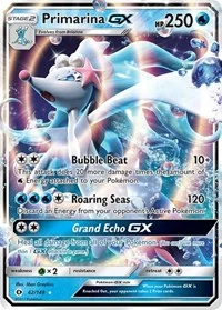 Primarina GX | 42/149 | Holofoil | SM Base Set