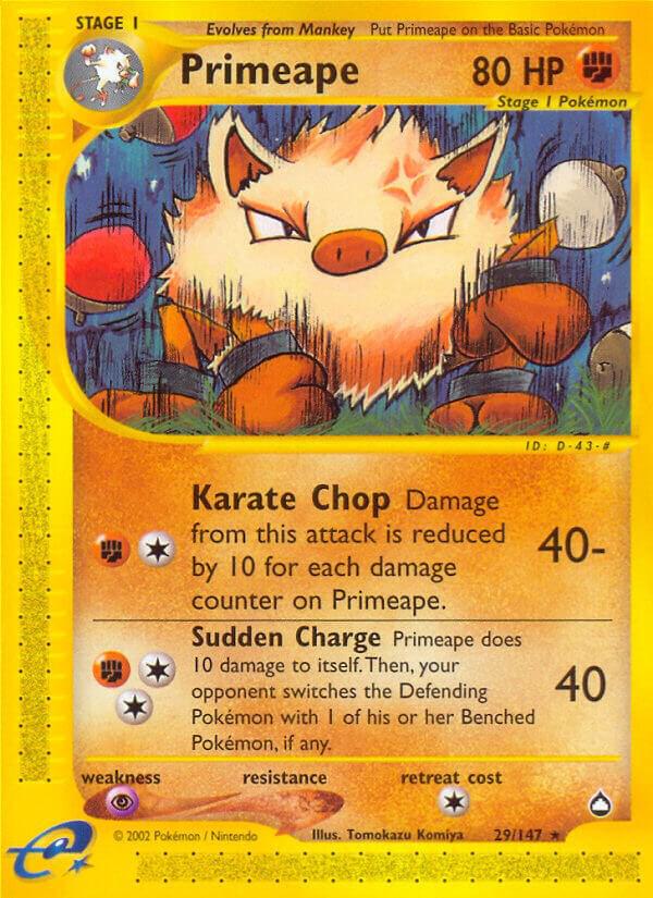 Primeape 029/147 Normal Aquapolis