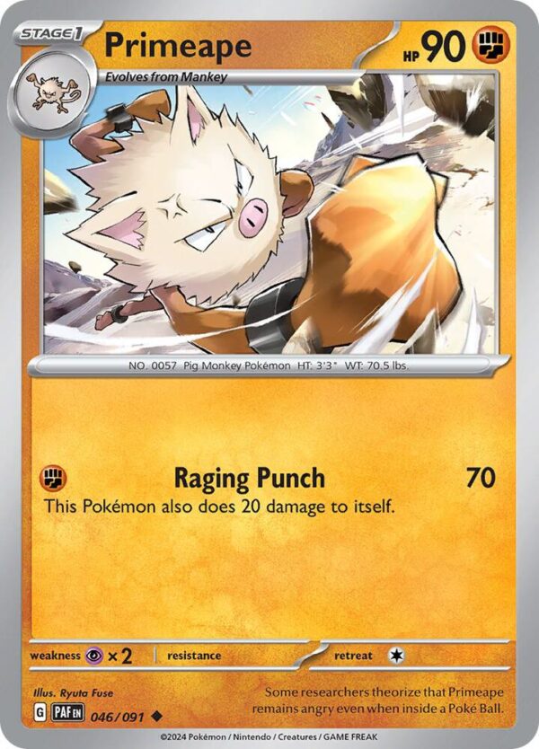 Primeape 046/091 Normal SV: Paldean Fates