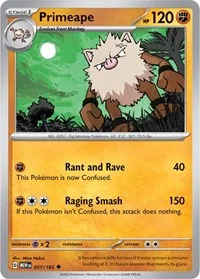 Primeape | 057/165 | Reverse Holofoil | SV: Scarlet & Violet 151 Primeape | 057/165 | Reverse Holofoil | SV: Scarlet & Violet 151