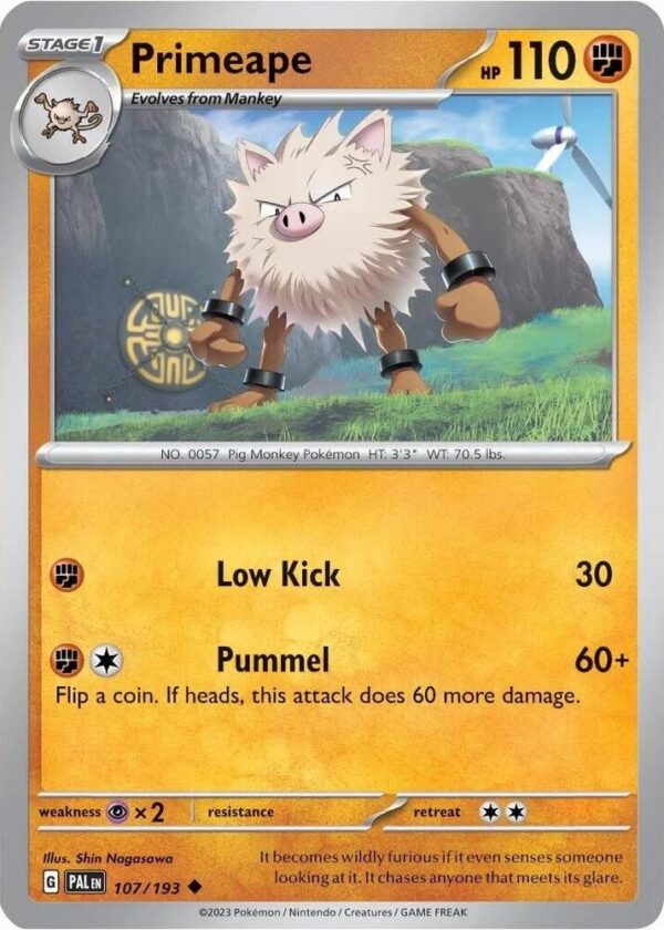 Primeape 107/193 (Cosmos Holo) Holofoil Miscellaneous Cards & Products Primeape 107/193 (Cosmos Holo) Holofoil Miscellaneous Cards & Products