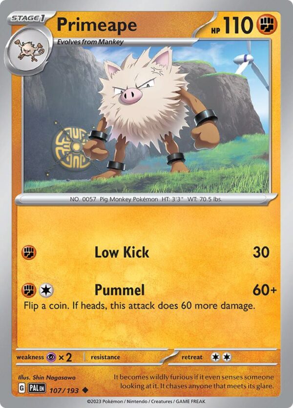 Primeape 107/193 Normal SV02: Paldea Evolved