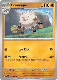 Primeape | 107/193 (Cosmos Holo) | Holofoil | Miscellaneous Cards & Products