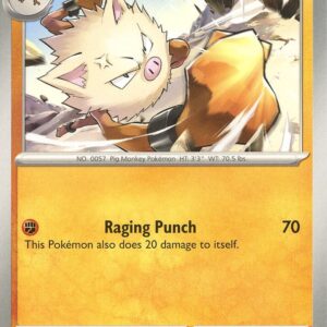 Primeape 108/198 Reverse Holofoil SV01: Scarlet & Violet Base Set