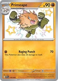 Primeape | 170/091 | Holofoil | SV: Paldean Fates