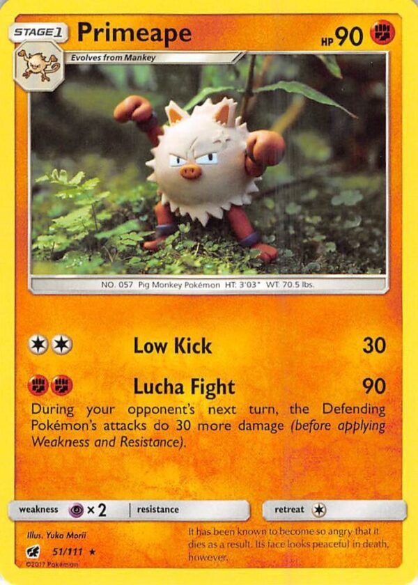 Primeape 51/111 Reverse Holofoil SM – Crimson Invasion
