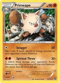 Primeape | 53/114 | Reverse Holofoil | XY - Steam Siege Primeape | 53/114 | Reverse Holofoil | XY - Steam Siege