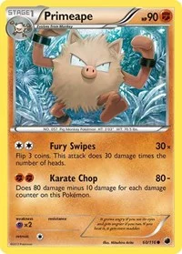 Primeape | 60/116 | Normal | Plasma Freeze
