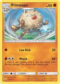 Primeape | 72/181 | Normal | SM - Team Up