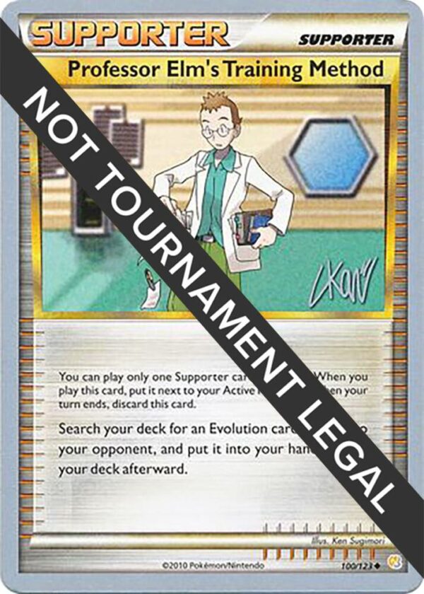 Professor Elm’s Training Method 2011 (Christopher Kan) 100/123 Normal World Championship Decks