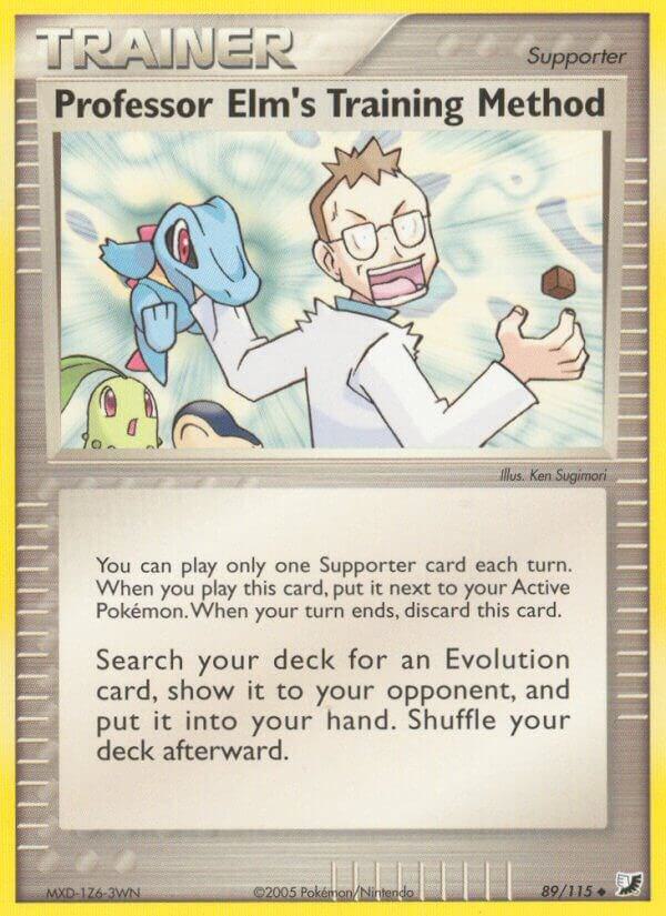 Professor Elm’s Training Method 89/115 Reverse Holofoil Unseen Forces