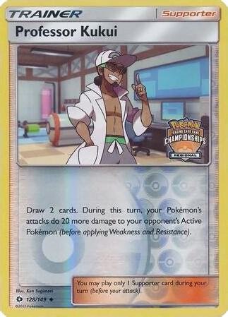 Professor Kukui 128/149 (Regional Championships) Reverse Holofoil League & Championship Cards Professor Kukui 128/149 (Regional Championships) Reverse Holofoil League & Championship Cards
