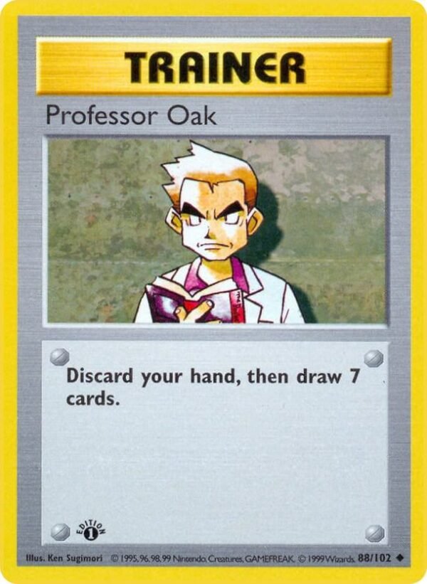Professor Oak 088/102 1st Edition Base Set (Shadowless) Professor Oak 088/102 1st Edition Base Set (Shadowless)