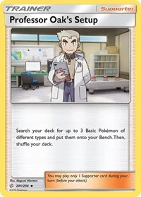 Professor Oak's Setup | 201/236 | Reverse Holofoil | SM - Cosmic Eclipse