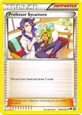Professor Sycamore 107a/122 (Non-Holo) Normal Alternate Art Promos