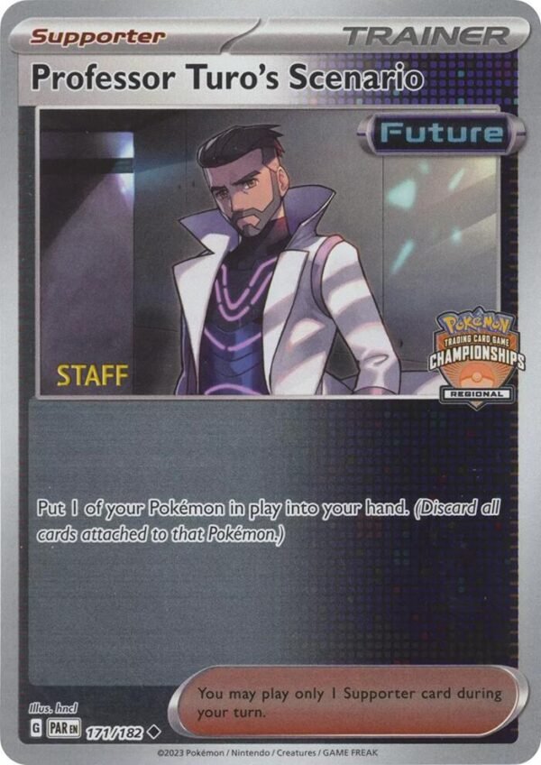 Professor Turo’s Scenario 171/182 (Regional Championships) [Staff] 177/182 Reverse Holofoil League & Championship Cards
