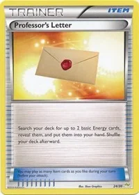 Professor's Letter (Noivern) | 24/30 | Normal | XY Trainer Kit: Sylveon & Noivern