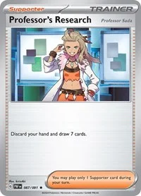 Professor's Research | 087/091 | Holofoil | SV: Paldean Fates Professor's Research | 087/091 | Holofoil | SV: Paldean Fates