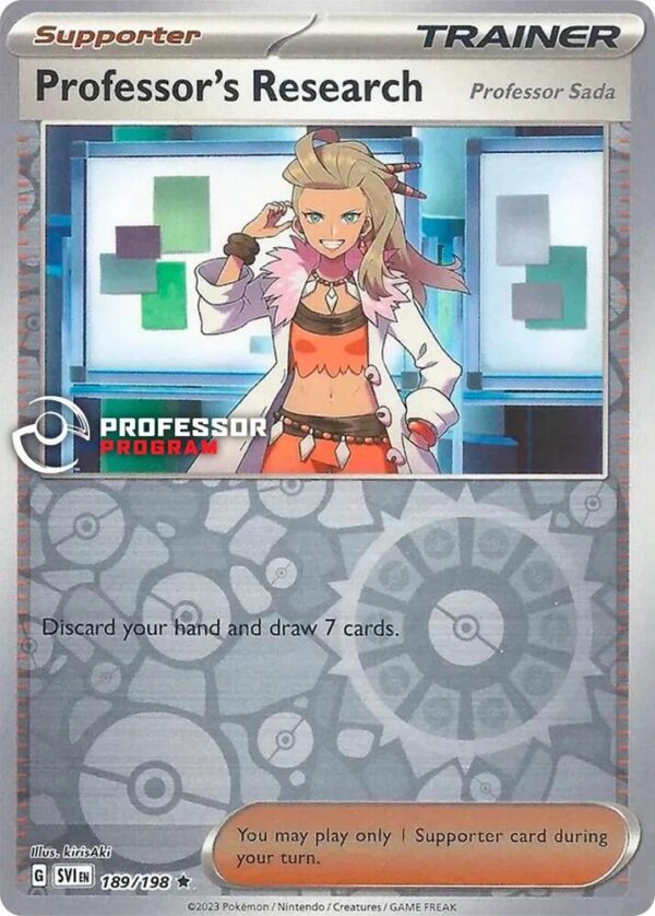 Professor’s Research 189/198 (2023) Reverse Holofoil Professor Program Promos Professor’s Research 189/198 (2023) Reverse Holofoil Professor Program Promos