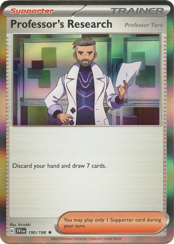 Professor’s Research 190/198 Holofoil SV01: Scarlet & Violet Base Set