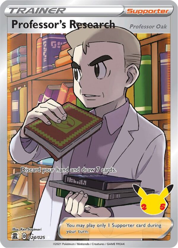 Professor’s Research (Full Art) 024/025 Holofoil Celebrations