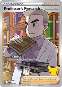 Professor's Research (Full Art) | 024/025 | Holofoil | Celebrations
