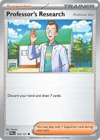 Professor's Research [Professor Elm] | 123/131 | Reverse Holofoil | SV: Prismatic Evolutions