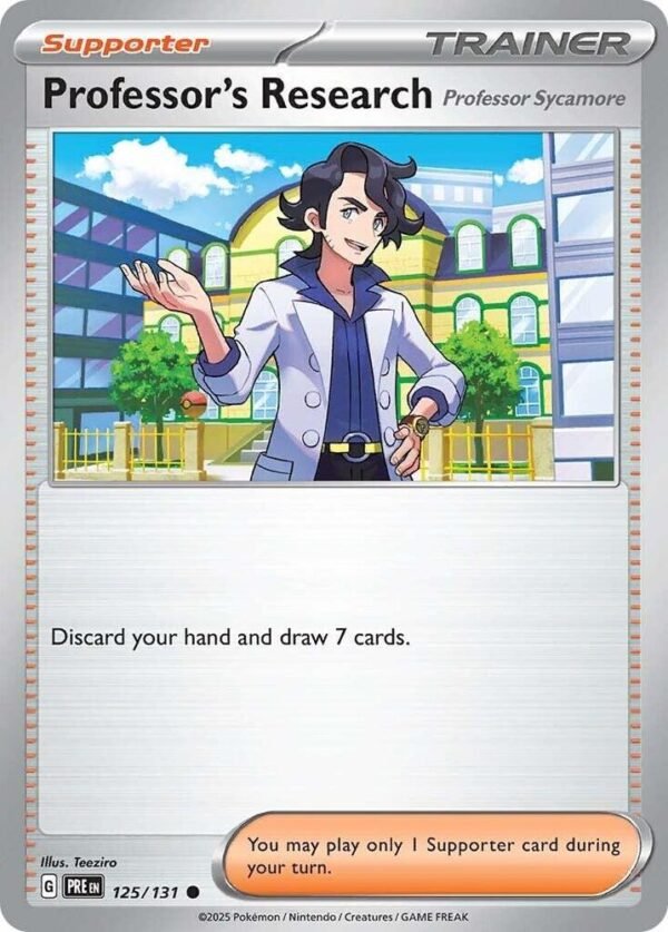 Professor’s Research [Professor Sycamore] 125/131 Reverse Holofoil SV: Prismatic Evolutions