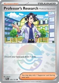 Professor's Research [Professor Sycamore] (Poke Ball Pattern) | 125/131 | Holofoil | SV: Prismatic Evolutions