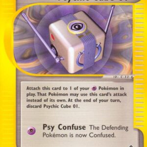 Psychic Cube 01 132/147 Reverse Holofoil Aquapolis