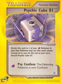Psychic Cube 01 | 132/147 | Reverse Holofoil | Aquapolis