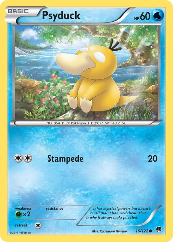 Psyduck 16/122 Reverse Holofoil XY – BREAKpoint Psyduck 16/122 Reverse Holofoil XY – BREAKpoint