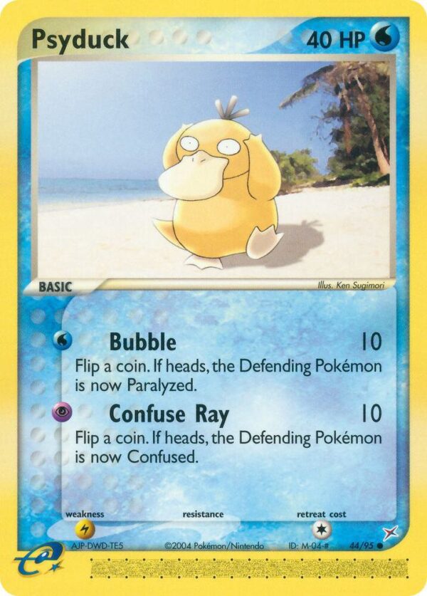 Psyduck 44/95 Reverse Holofoil Team Magma vs Team Aqua