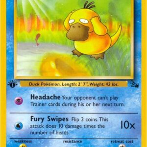 Psyduck 53/62 1st Edition Fossil