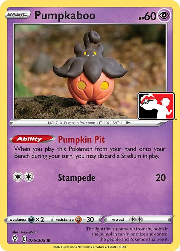 Pumpkaboo 076/203 Holofoil Prize Pack Series Cards