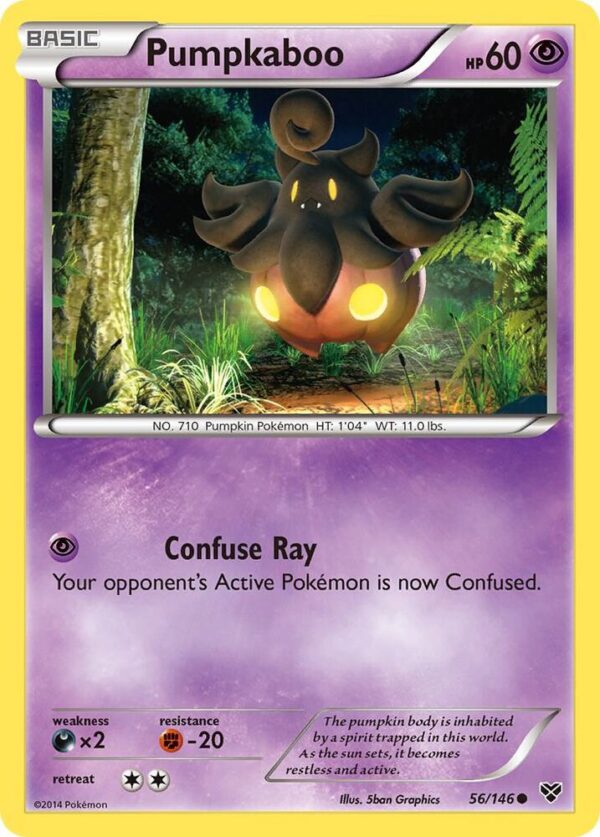 Pumpkaboo 56/146 Reverse Holofoil XY Base Set