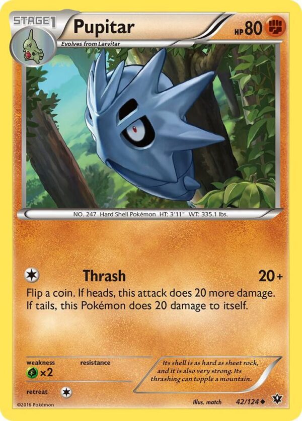 Pupitar 42/124 Reverse Holofoil XY – Fates Collide