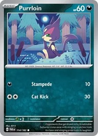 Purrloin | 114/182 | Reverse Holofoil | SV04: Paradox Rift