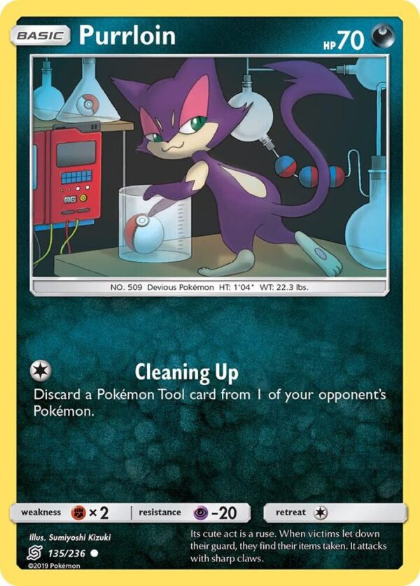 Purrloin 135/236 Reverse Holofoil SM – Unified Minds