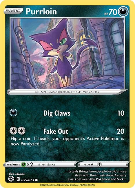 Purrloin 39/73 Reverse Holofoil Champion’s Path