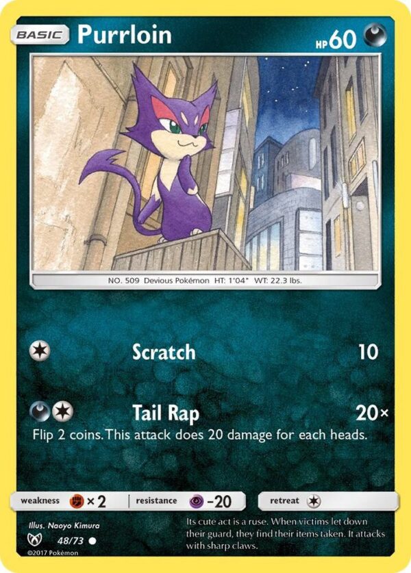 Purrloin 48/73 Reverse Holofoil Shining Legends