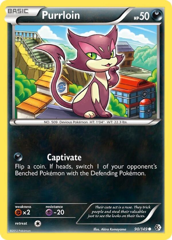 Purrloin 90/149 Reverse Holofoil Boundaries Crossed Purrloin 90/149 Reverse Holofoil Boundaries Crossed