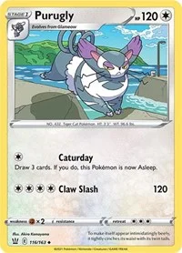 Purugly | 116/163 | Reverse Holofoil | SWSH05: Battle Styles