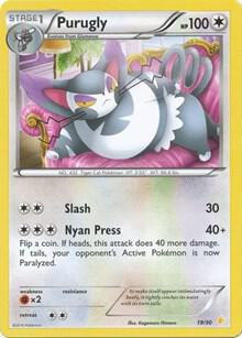Purugly (19) 19/30 Normal XY Trainer Kit: Pikachu Libre & Suicune